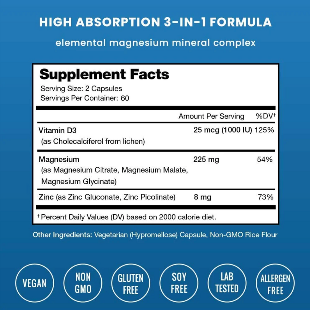 Nutrachamps Magnesium Zinc & Vitamin D