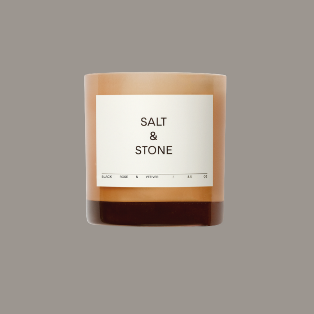 Salt & Stone Black Rose & Vetiver Natural Candle