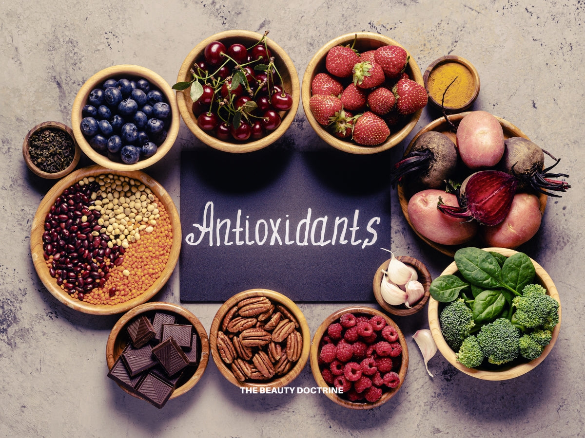 A visual guide to the most powerful antioxidants for skin health and aging