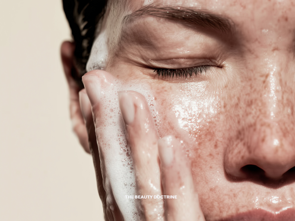 How to cleanse your face properly - skincare guide by The Beauty Doctrine