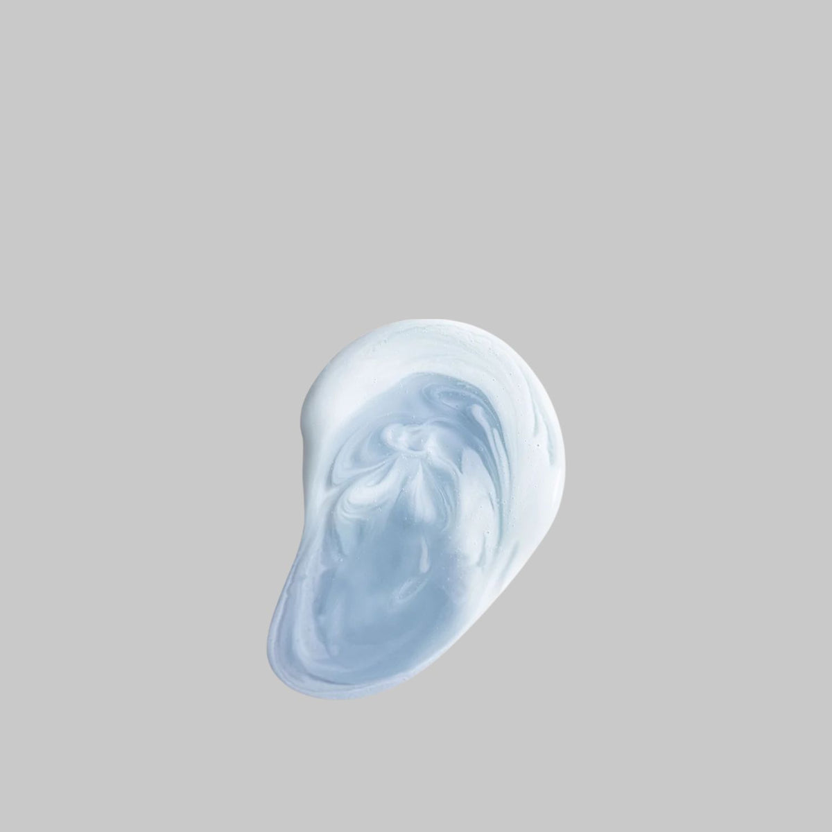 Pale blue and white swatch showing the texture of Bloomeffects Royal Tulip Hydrating Bi-Phase Tonic.