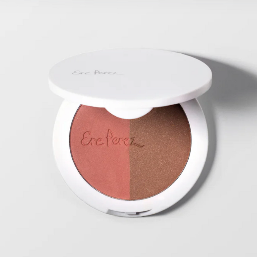 
                
                    Load image into Gallery viewer, Ere Perez Rice Powder Blush &amp;amp; Bronzer - Talc free - The Beauty Doctrine
                
            