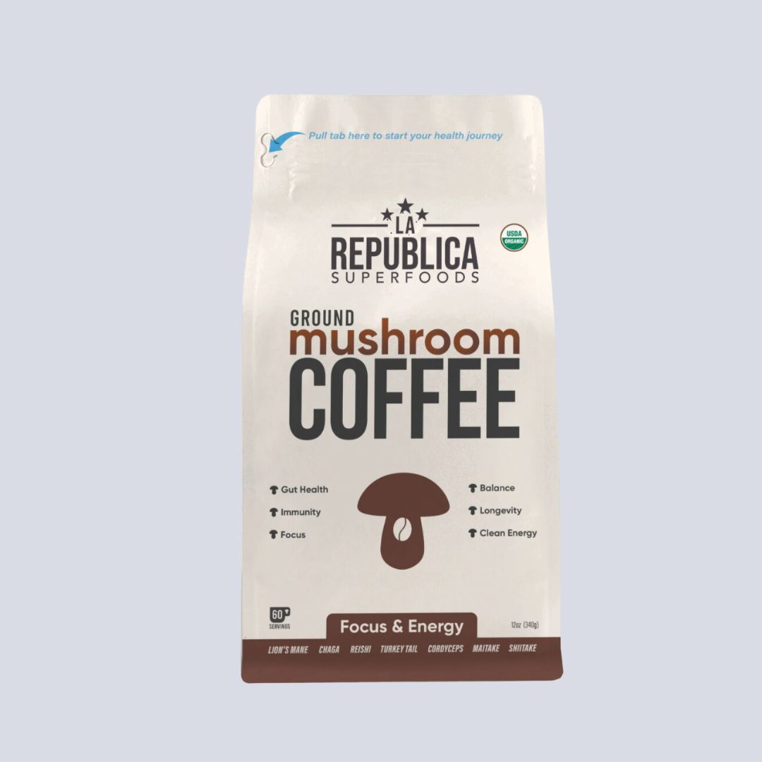 Mushroom Coffee, Organic Fair Trade