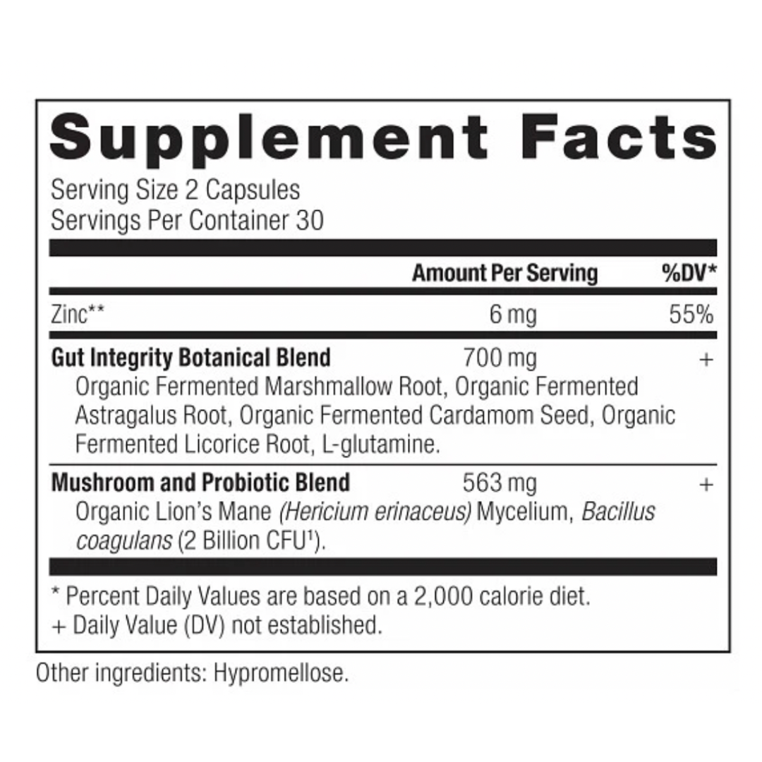 Leaky Gut & Detox Support Supplement Facts