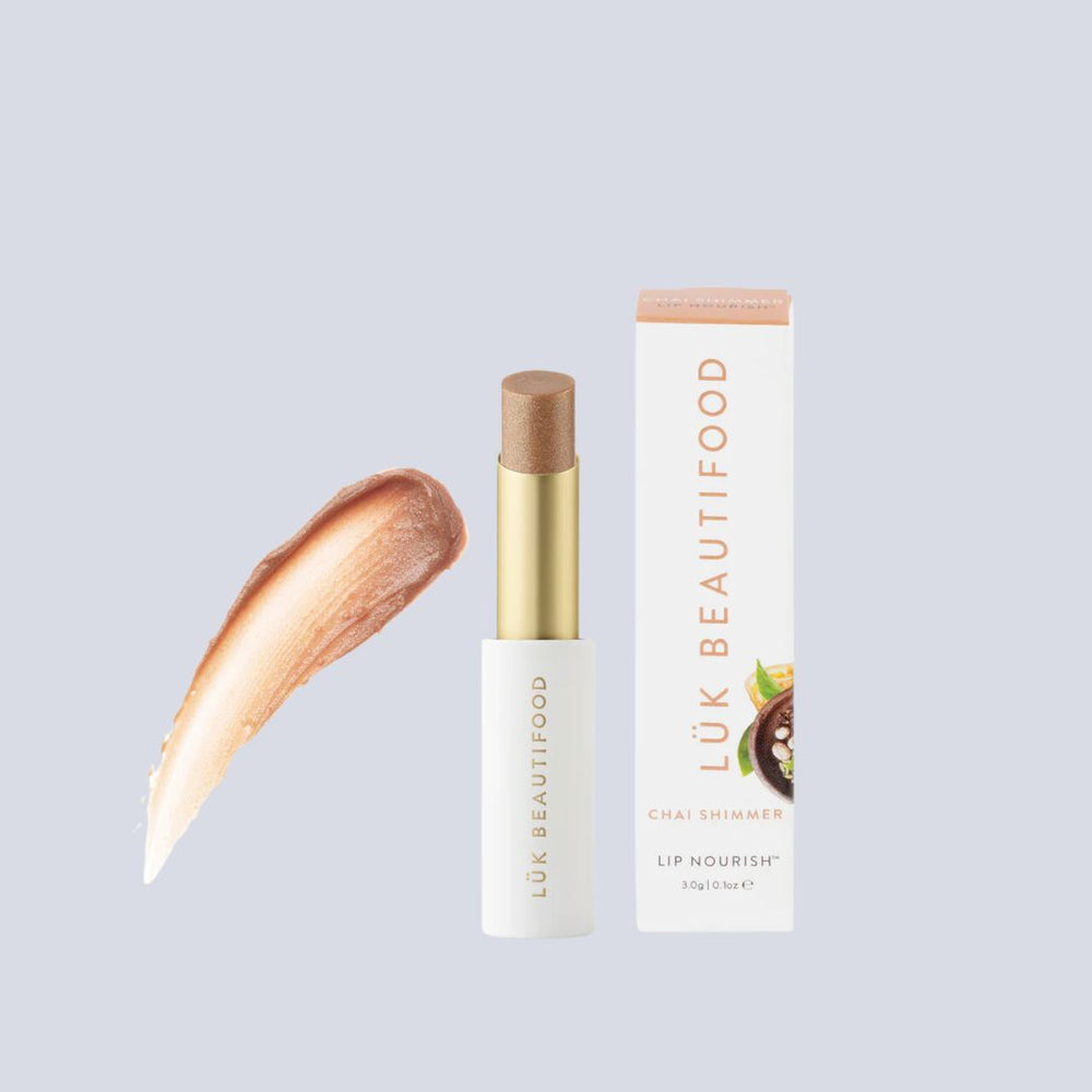 
                
                    Load image into Gallery viewer, Lük Beautifood Nourish Lipstick - Chai Shimmer
                
            