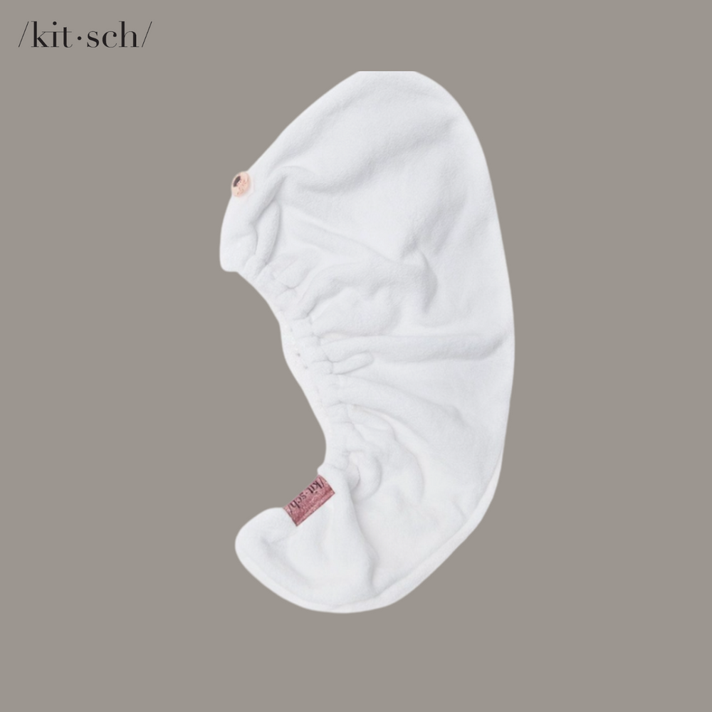 KITSCH Microfiber Hair Towel - White