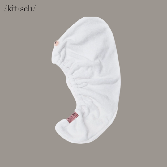 Microfiber Hair Towel - White