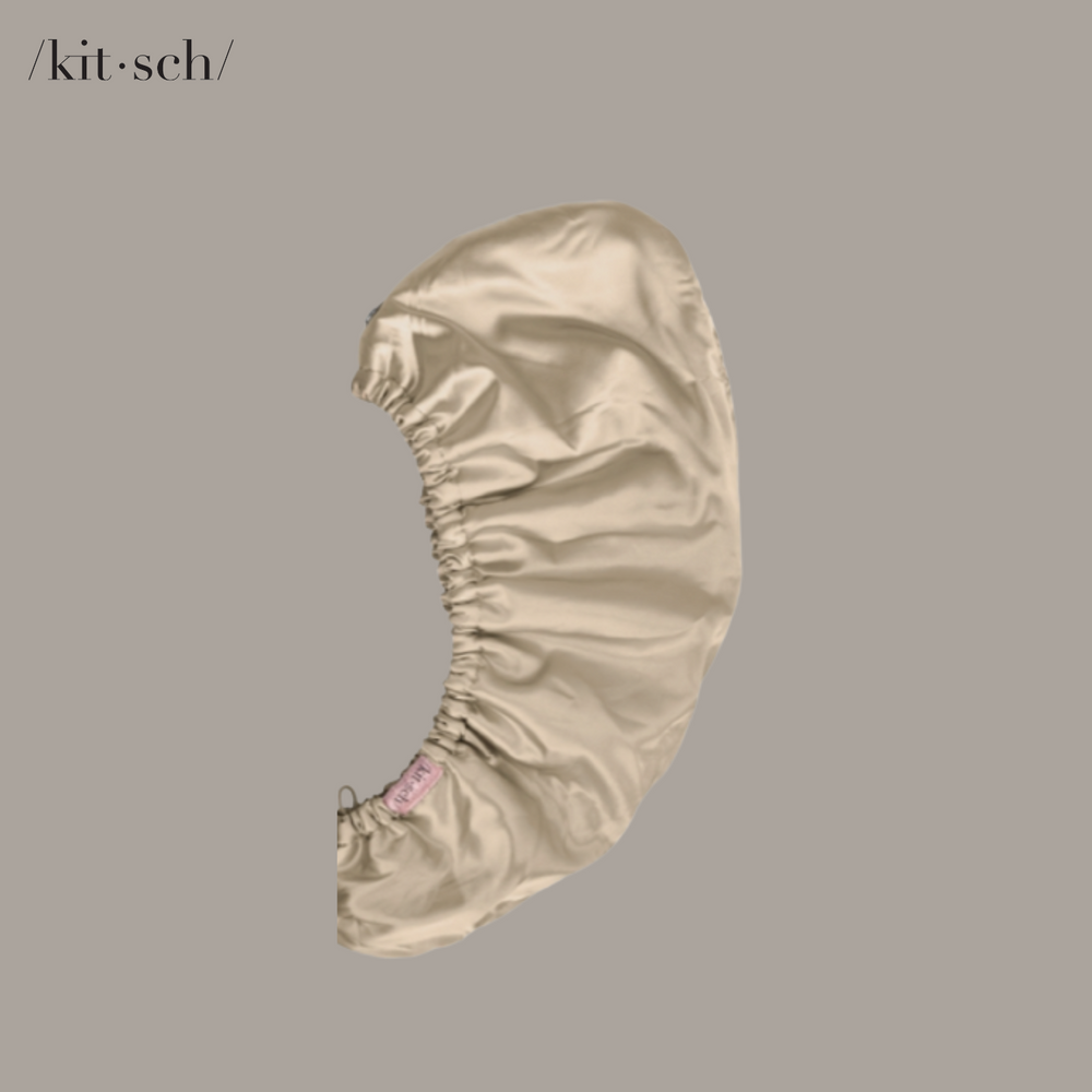 
                
                    Load image into Gallery viewer, KITSCH Satin Quick Dry Hair Towel - Champagne
                
            